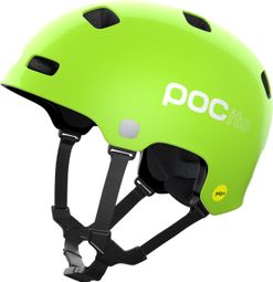Casco de <p>ciclismo</p>Poc Pocito Crane <p><strong>Mips</strong></p>Verde-Amarillo Fluorescente