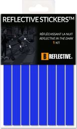 B REFLECTIVE 3M® LINES  Kit de Bandes Réfléchissantes  Multi Support : Vélo  Gyroroue et autres EDPM  3M Technology™  1x15cm  Bleu