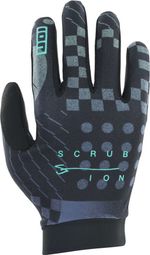 ION Bike Scrub Unisex Handschuhe Schwarz Blau