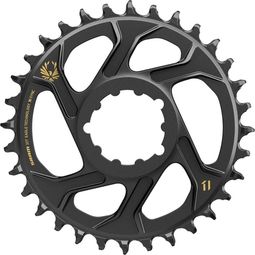 SRAM X-SYNC EAGLE Direct Mount Chainring, 6mm Offset 12 Speed, Black Gold
