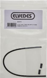 Kit Elvedes Cable Freno Exterior Negro 240 mm + 2 Tapones Finales