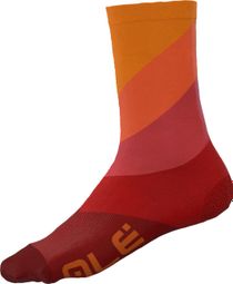 Alé Unisex Q-Skin Diagonal Digitopress Socks Red