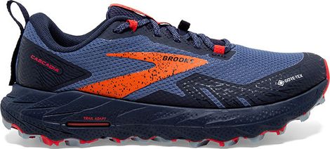 Brooks Cascadia 17 GTX Trailrunning-Schuhe Blau Rot Damen
