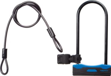 Neatt U Lock 166 x 320 With Cable D10 x 1400 mm Black Blue + Support