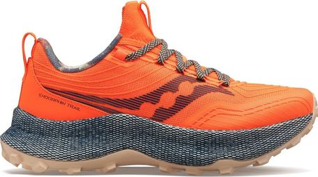 Saucony Endorphin Trail Campfire Campfire Orange Blue Mens Trail Running Shoes
