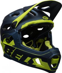 Refurbished Product - Bell Super DH Mips Removable Chinstrap Helmet Blue Yellow 2022