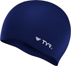 Bonnet de Bain TYR Silicon Cap No Wrinkle Bleu Marine