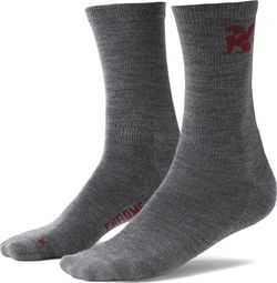 Merino-Socken aus Chrom in Dunkelgrau