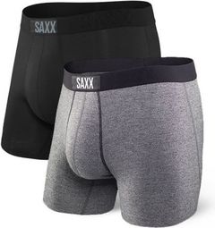 Saxx Boxers (Pack of 2) Vibe Black Gray