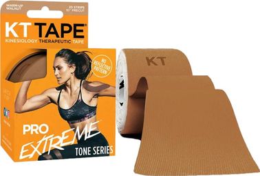 Bande prédécoupée KT TAPE Pro Extreme Tape (20 X 25Cm) Noisette