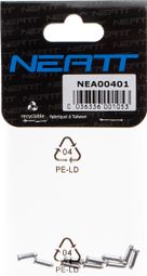 Neatt Cable End Caps for Derailleur (x10) Silver