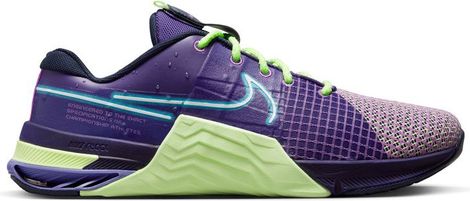 Zapatillas de entrenamiento cruzado NikeMetcon8 AMP Verde púrpura