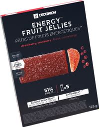 5 Pâtes de Fruits énergétiques Aptonia Fraise / Canneberge 5x25g