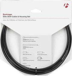 Bontrager Elite Shift Cable/Housing Set 4mm Noir