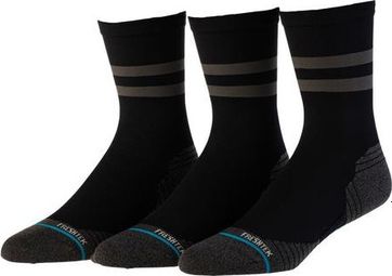 Stance Perf Franchise Ultra Light Crew Socks Black (Pack of 3 Pairs)