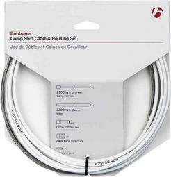 Bontrager Comp Shift Cable / Housing Set 4mm Bianco