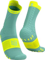 Compressport Pro Racing Socks v4.0 Trail Blue/Yellow
