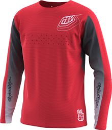Troy Lee Designs Sprint Richter Race Red Kids Long Sleeve Jersey