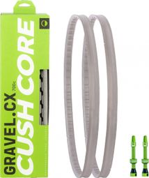 Pair of CushCore Gravel / CX Anti-Pinch Foams with Tubeless Valves