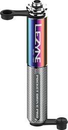 Lezyne Pocket Drive Pro Hand Pump (Max 160 psi / 11 bar) Neo Metal / Silver