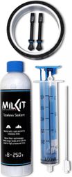 Kit tubeless Milkit (nastro per cerchioni da 25 mm) Valvole da 45 mm