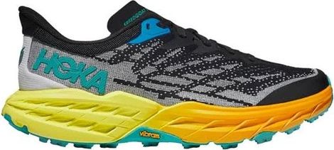 Trail Running Shoes Hoka Speedgoat 5 Black Yellow Blue