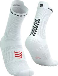 Compressport Pro Racing Socks v4.0 Run High Blanco Negro Rojo