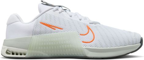 Nike Metcon 9 Cross-Trainingsschuhe Weiß Orange