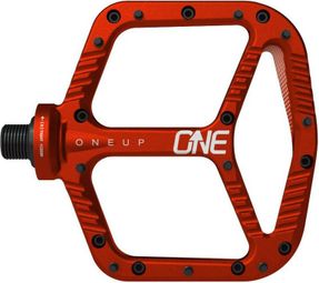 Pedali OneUp in alluminio rosso