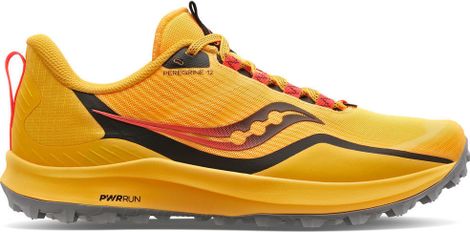 Chaussures Trail Saucony Peregrine 12 Jaune Rouge Homme