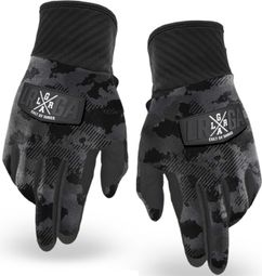 Pair of Loose Riders Camo Black Long Gloves