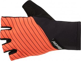 Santini Riga Short Gloves Orange/Black