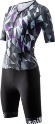 Sailfish Aerosuit Comp Tri-suit donna nero viola