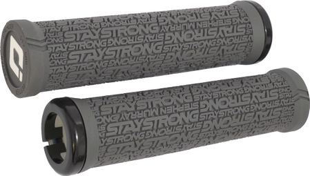 Pair of Odi Stay Strong Reactiv Grips 135mm Grey/Black