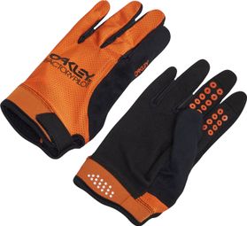 Oakley All Mountain MTB Long Gloves Orange/Black