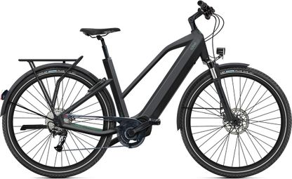 O2 Feel iSwan Explorer Boost Mid 6.1 Shimano Alivio 9V 540 Wh 27,5'' Intense Black elektrische mountainbike 2023