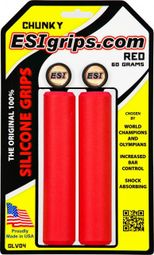 ESI Chunky 32mm Silicone Grips - Red