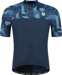 Maillot Manches Courtes Velo Rogelli Essential Graphic - Homme - Bleu