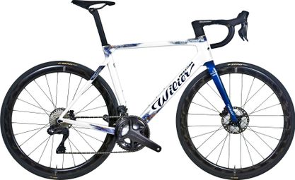 Wilier Triestina Filante SLR Bicicletta da strada Shimano Ultegra Di2 12S 700 mm Groupama-FDJ Bianco Blu 2024