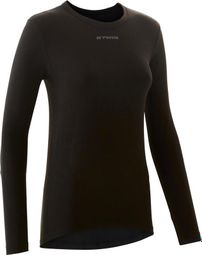 Triban 100 Women's Long Sleeve Jersey Black
