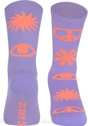 Pacific und CO Peace Socks Lavendel