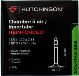 Camera d'aria HUTCHINSON RINFORZATA 27,5 x 1,70 - 2,35 mm Presta 48mm