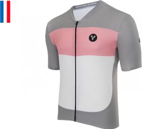 Gereviseerd product - LeBram Eze Short Sleeve Jersey Grijs Roze Fitted XL