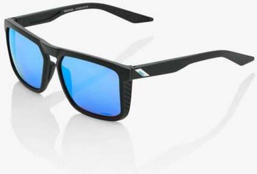 100% Renshaw Matte Black Brille HiPER Blue Multilayer Lens Mirror / Schwarz / Blau
