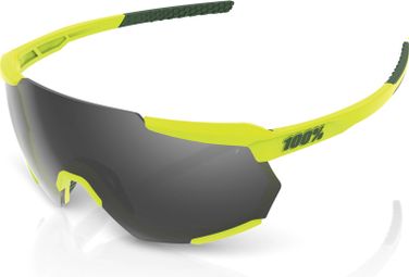 100% Racetrap Soft Tact Banana Black Mirror Lens / Yellow / Black Glasses