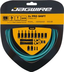 Jagwire 2x Pro Shift Kit Celeste Blue