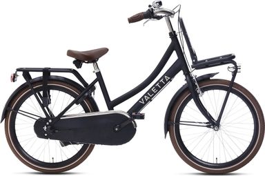 Vélo Enfant Valetta Cargo N3 - Filles - 22 pouces - Noir Mat