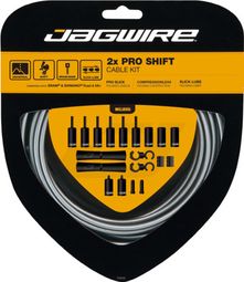 Jagwire 2x Pro Shift Kit Eisgrau