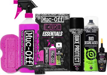 Muc-Off Ebike Essentials Kit Limpiar, Proteger y Lubricar