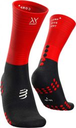 Compressport Mid Compression Socks Nero Rosso